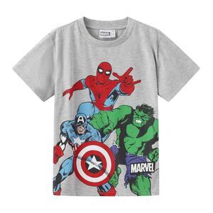 Marvel Childrens/Kids Graphic Print Cotton T-Shirt / Gray